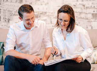 Zwei Einrichtungsberater des Einrichtungshauses Stocker, zuständig in der Region Nürnberg und Umgebung