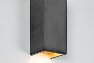 Rectangular Wandlampe dark